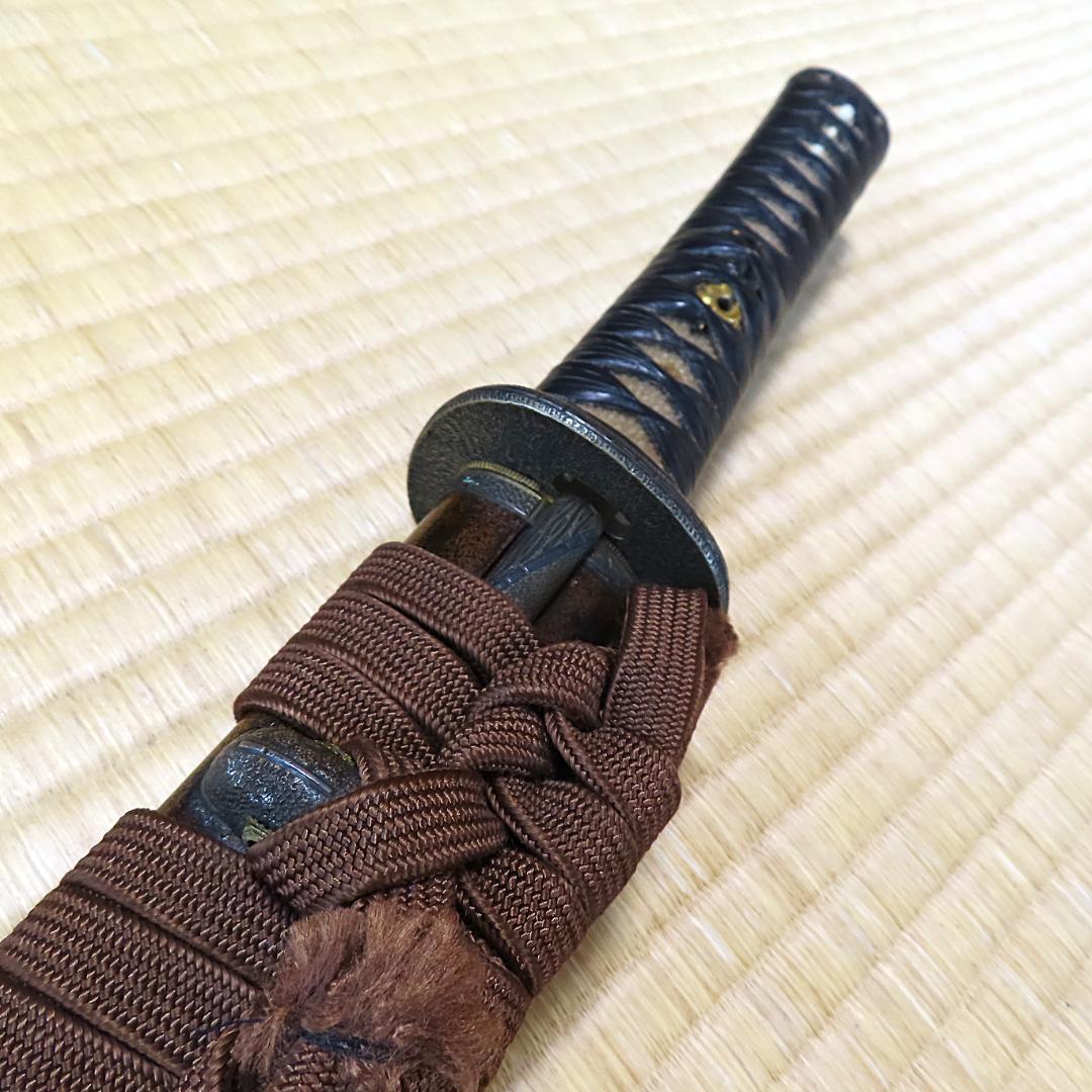 金地塗り鳳凰鞘脇差拵え（蒔絵・刀）