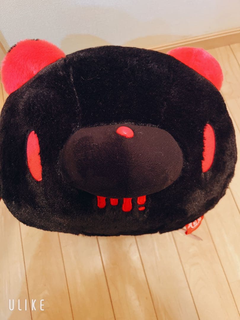 チャックスGP XL顔グルーミーぬいぐるみブラック