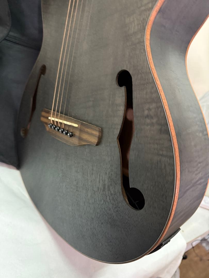 ARIA FET-F2 STBK エレアコ サテン・ブラック　ソフトカバー付き