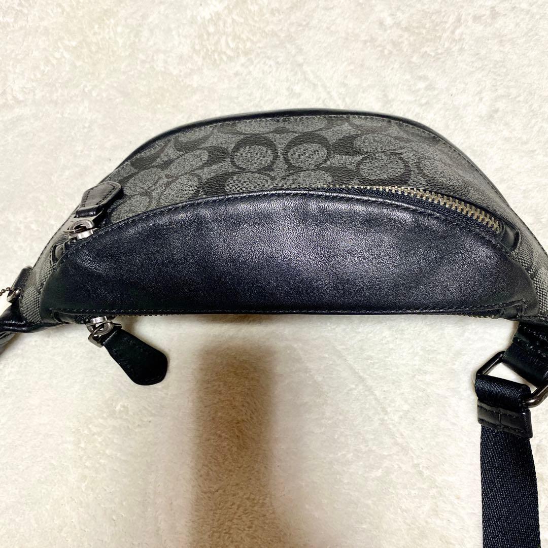 COACH コーチ ウエストバッグ レザー シグネチャー ボディバッグ