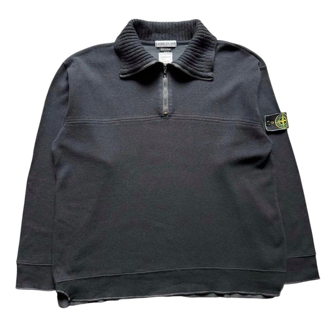 トップス 95AW stone  Half Zip Wool Pullover