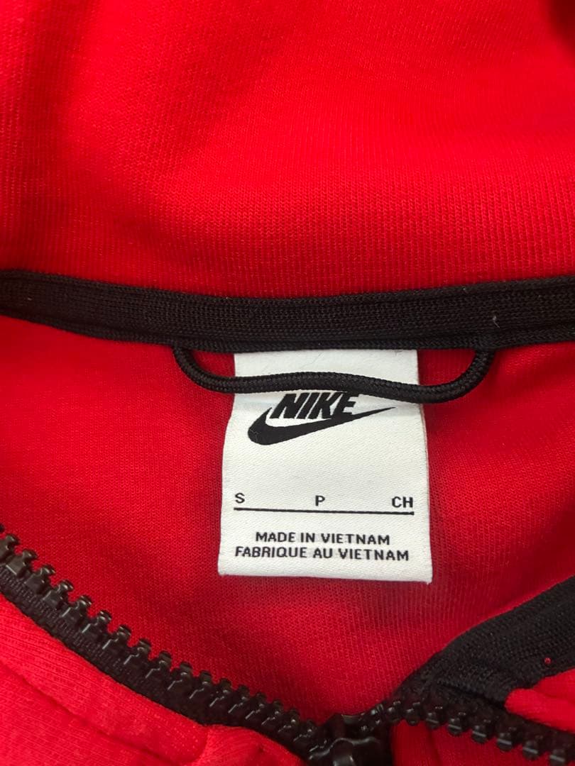 海外限定❗️Nike Tech Fleece S テックフリースレッド 上下セット