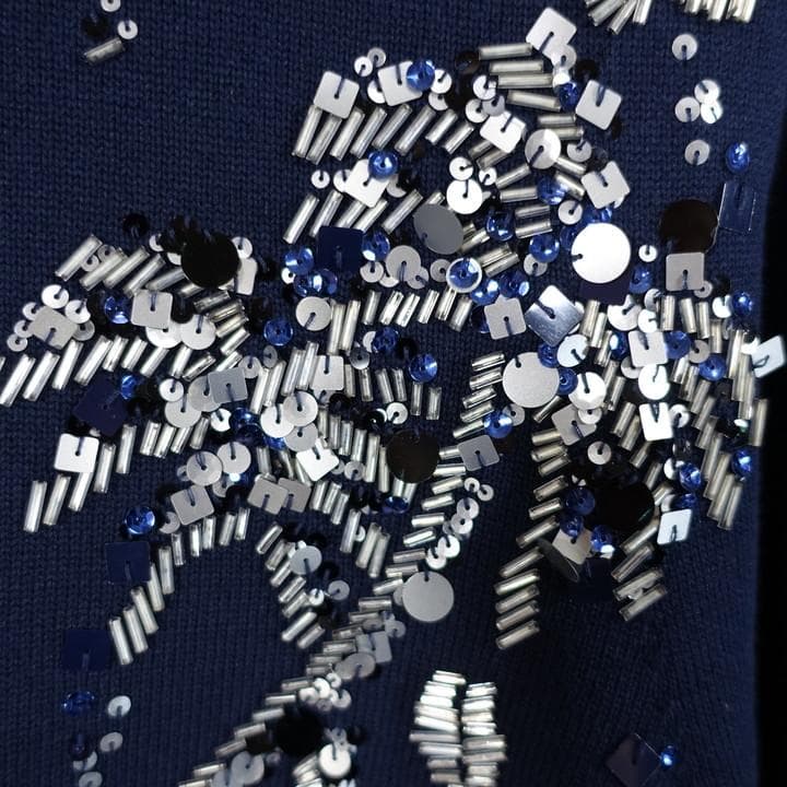 ★1517★サカイ　スパンコール　ドッキングニット　sacai