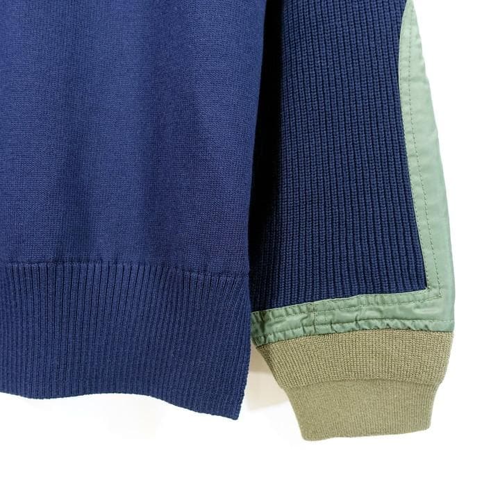 ★1517★サカイ　スパンコール　ドッキングニット　sacai