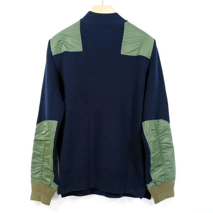 ★1517★サカイ　スパンコール　ドッキングニット　sacai