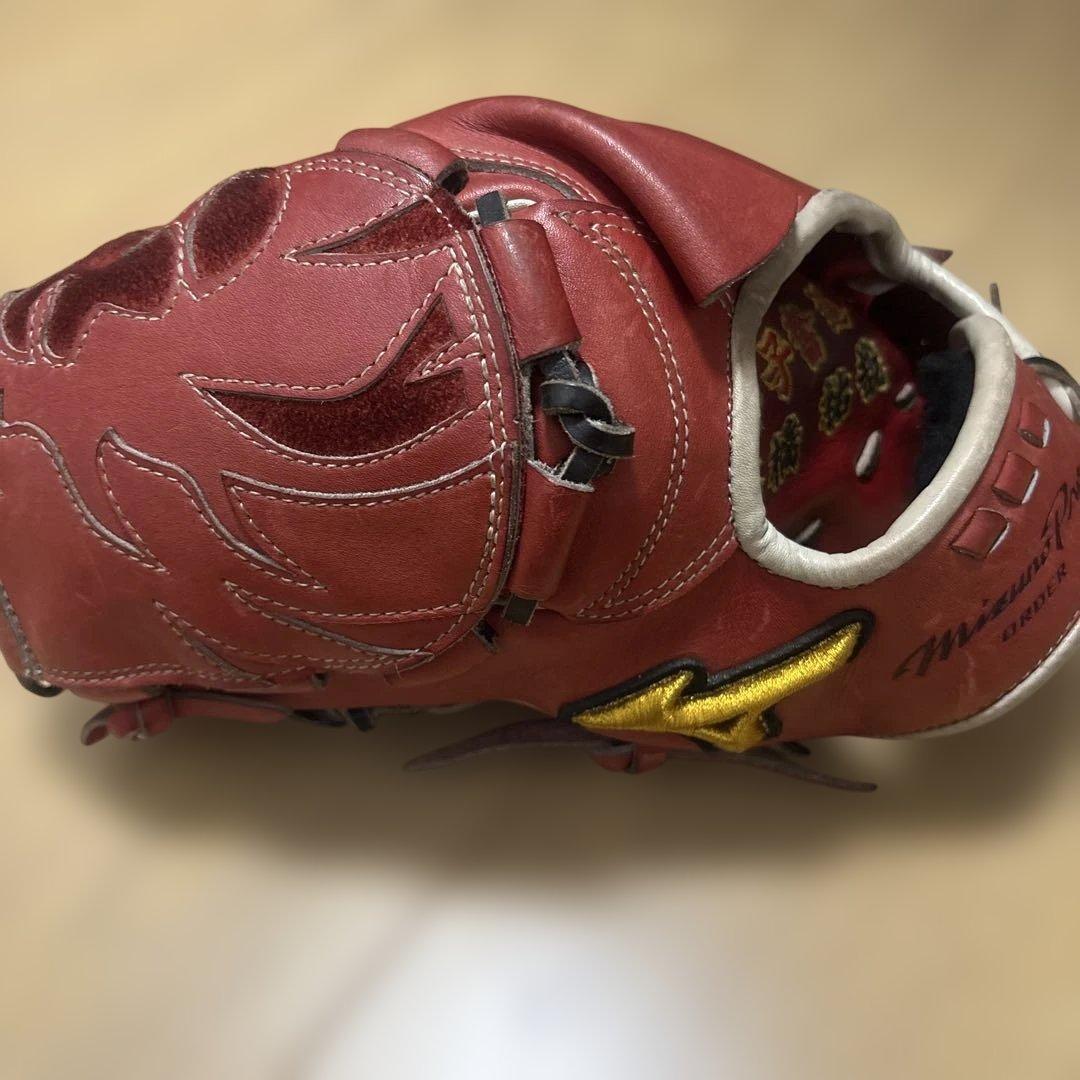 ウ*チ様 Mizuno 軟式グローブ 赤　MIZUNOPRO 限定　order