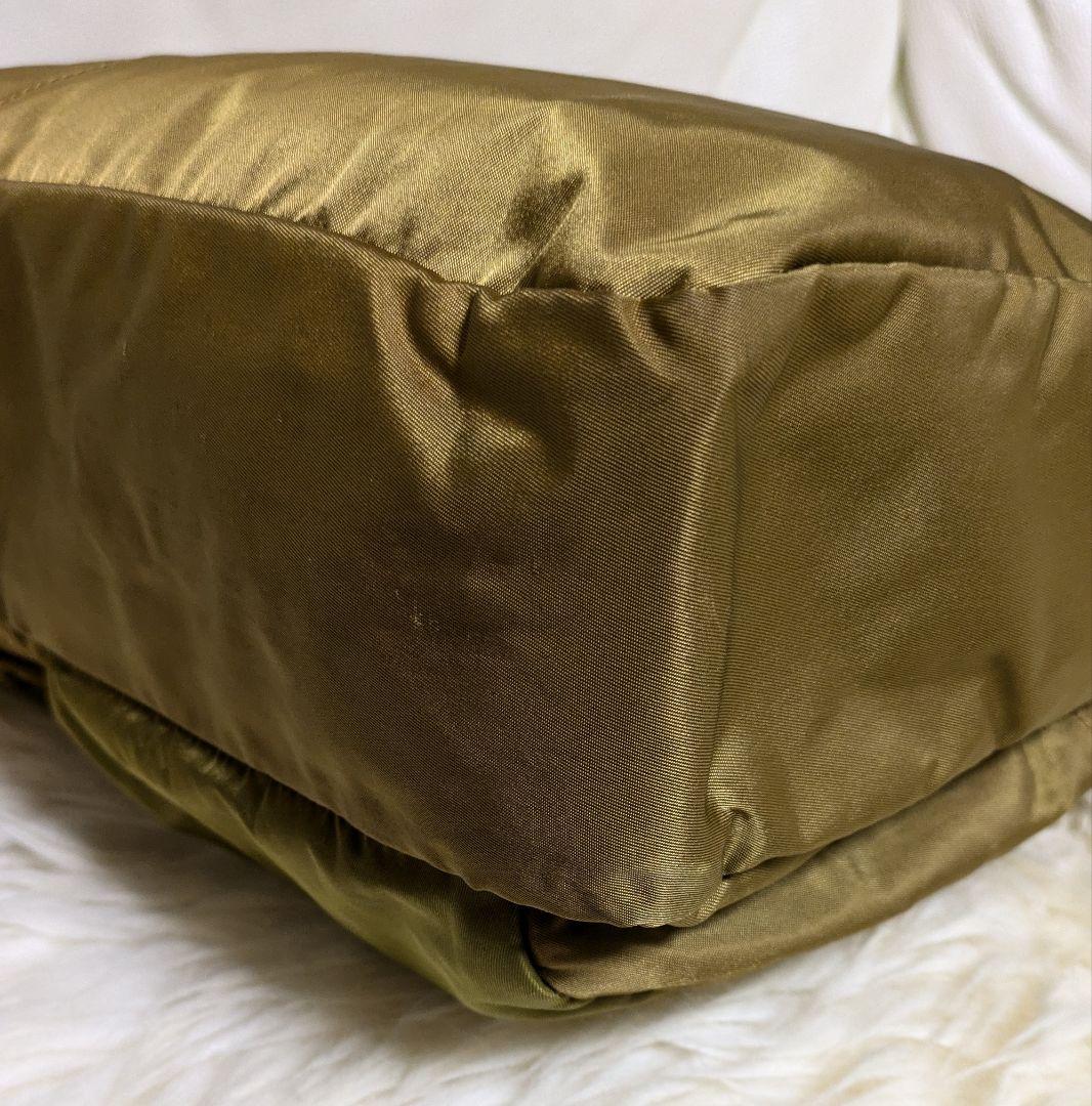 【レア】Felisi フェリージ 大きめビジネスバッグ カーキ2色使い