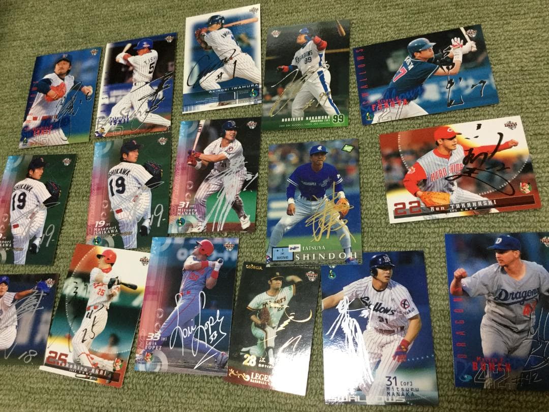 プロ野球　選手サインカード　大量セット