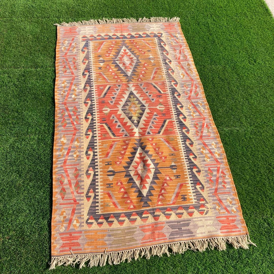 キリム　オールドキリム　トライバルラグ　 104×197cm