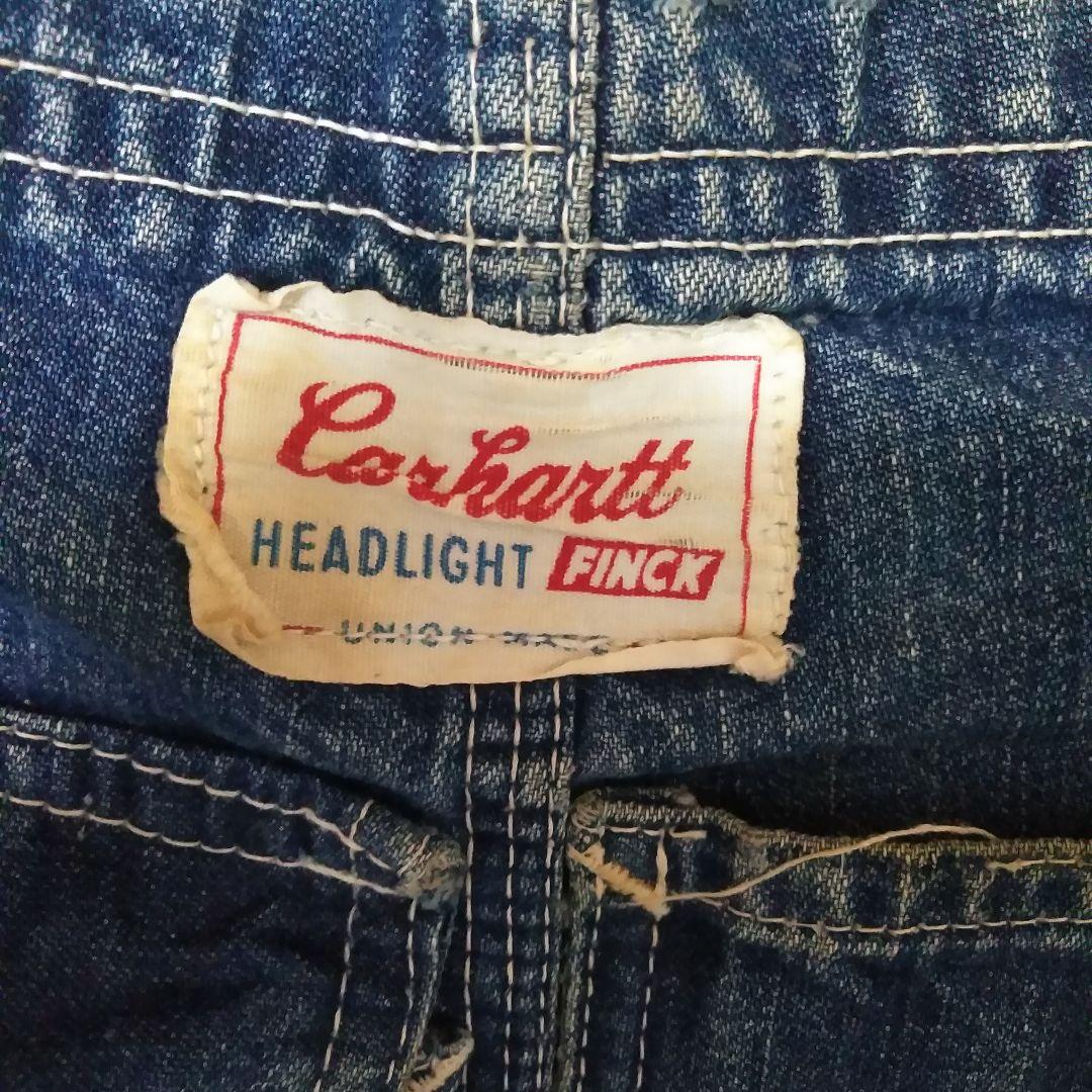 \"カーハート×ヘッドライト×フィンク\" トリプルネーム オーバーオール
