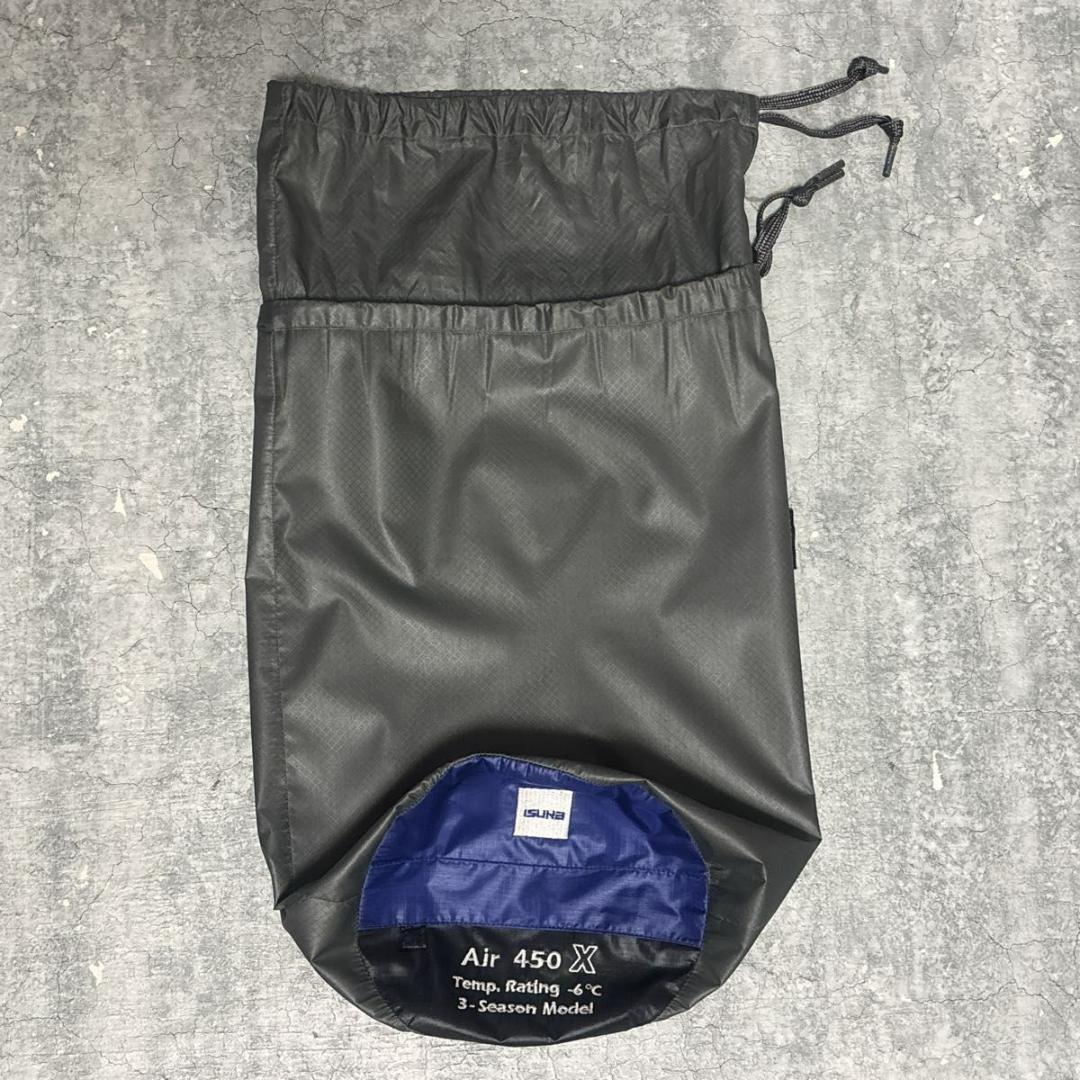 美品 ISUKA イスカ エア 450X シュラフ 寝袋 寝具 ロイヤルブルー