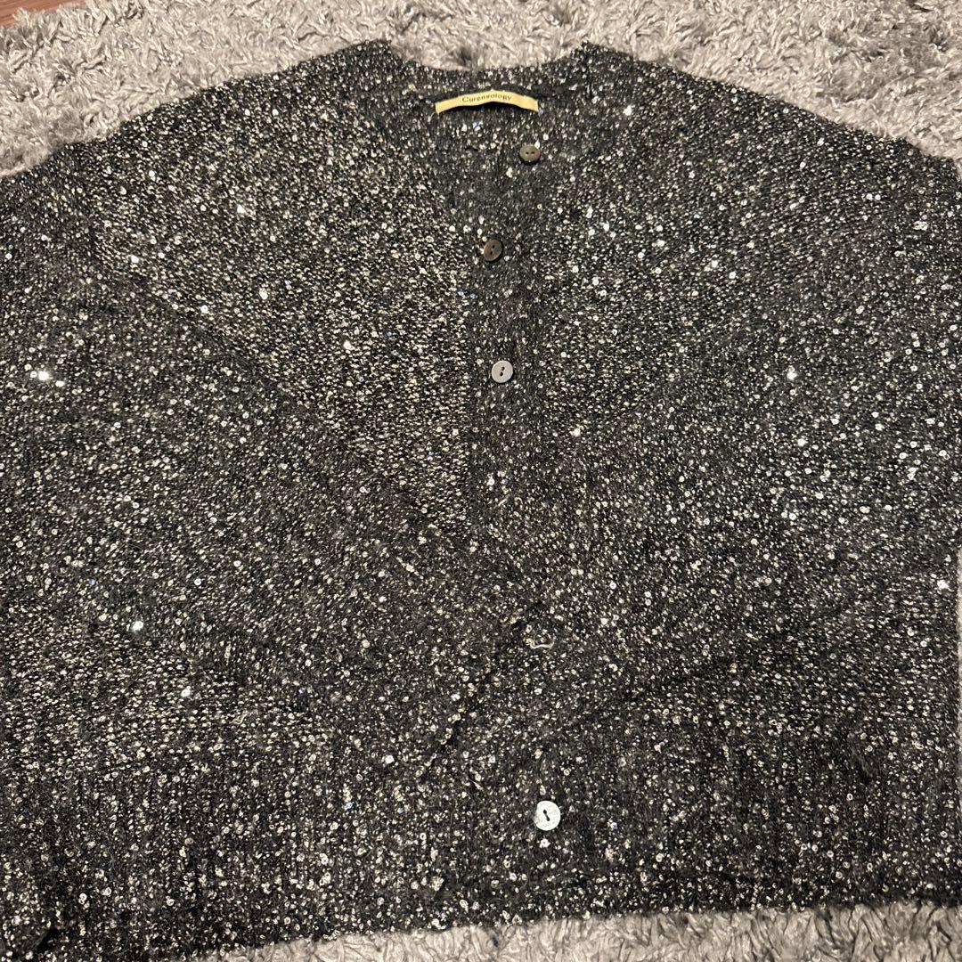 1／26まで限定価格！Curensologyスパングルショートカーディガン