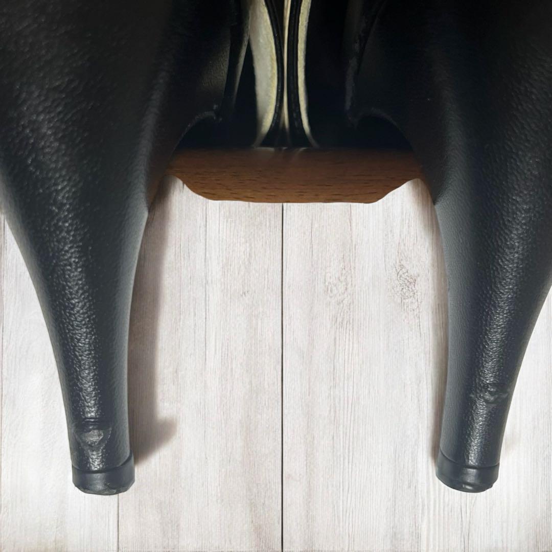 【CHANEL 】ココマーク ベージュ ×ブラック ストラップミュール　パンプス