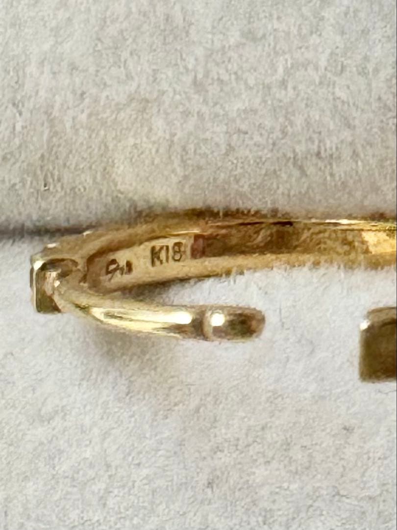 STAR JEWELRY K18 マルチカラーサファイアピアス（片耳用）を2個