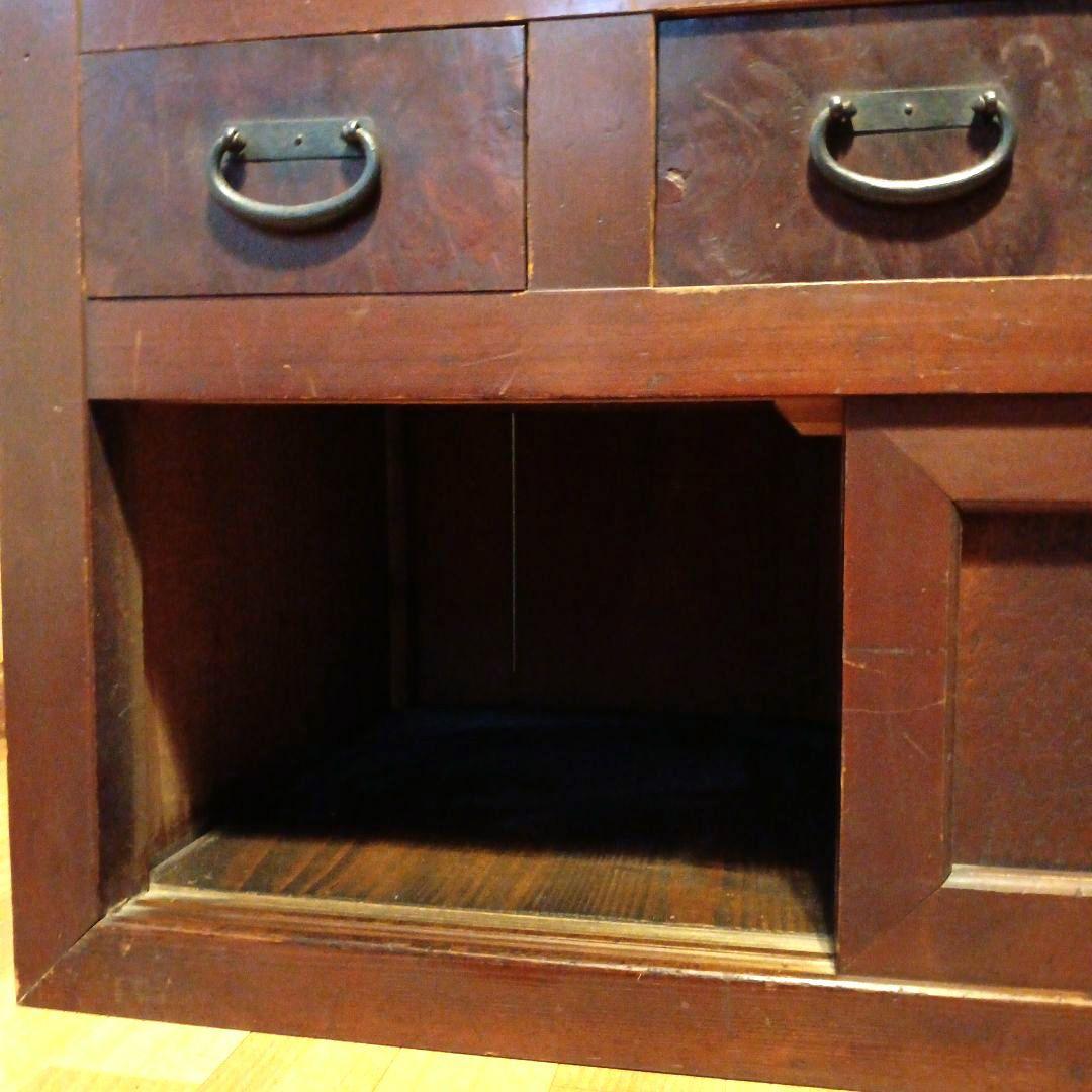 箪笥　渋い水屋 古家具 収納棚 水屋箪笥風