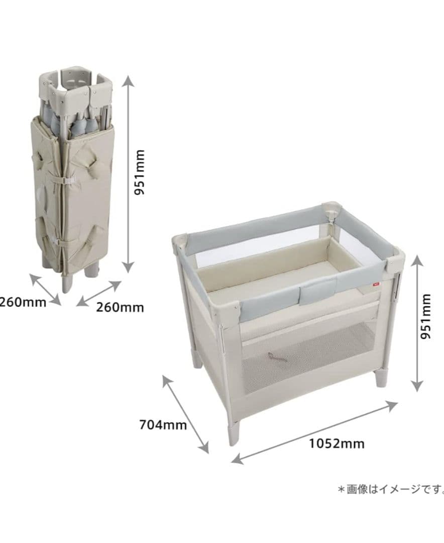 【美品】ココネルエアー AB ベビーベッド アップリカ 中古品 外箱説明書あり