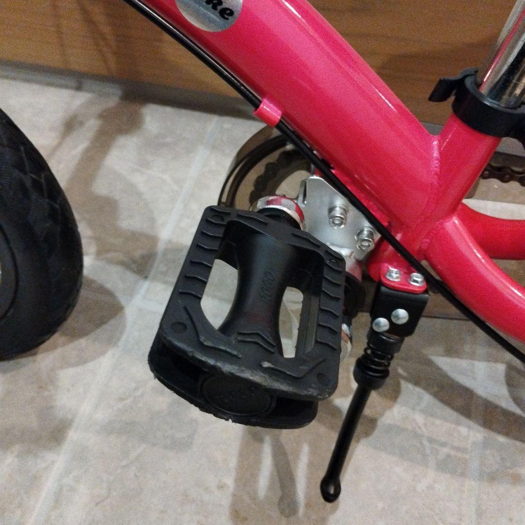 【ほぼ未使用】へんしんバイク2 12インチ ピンク スタンド付