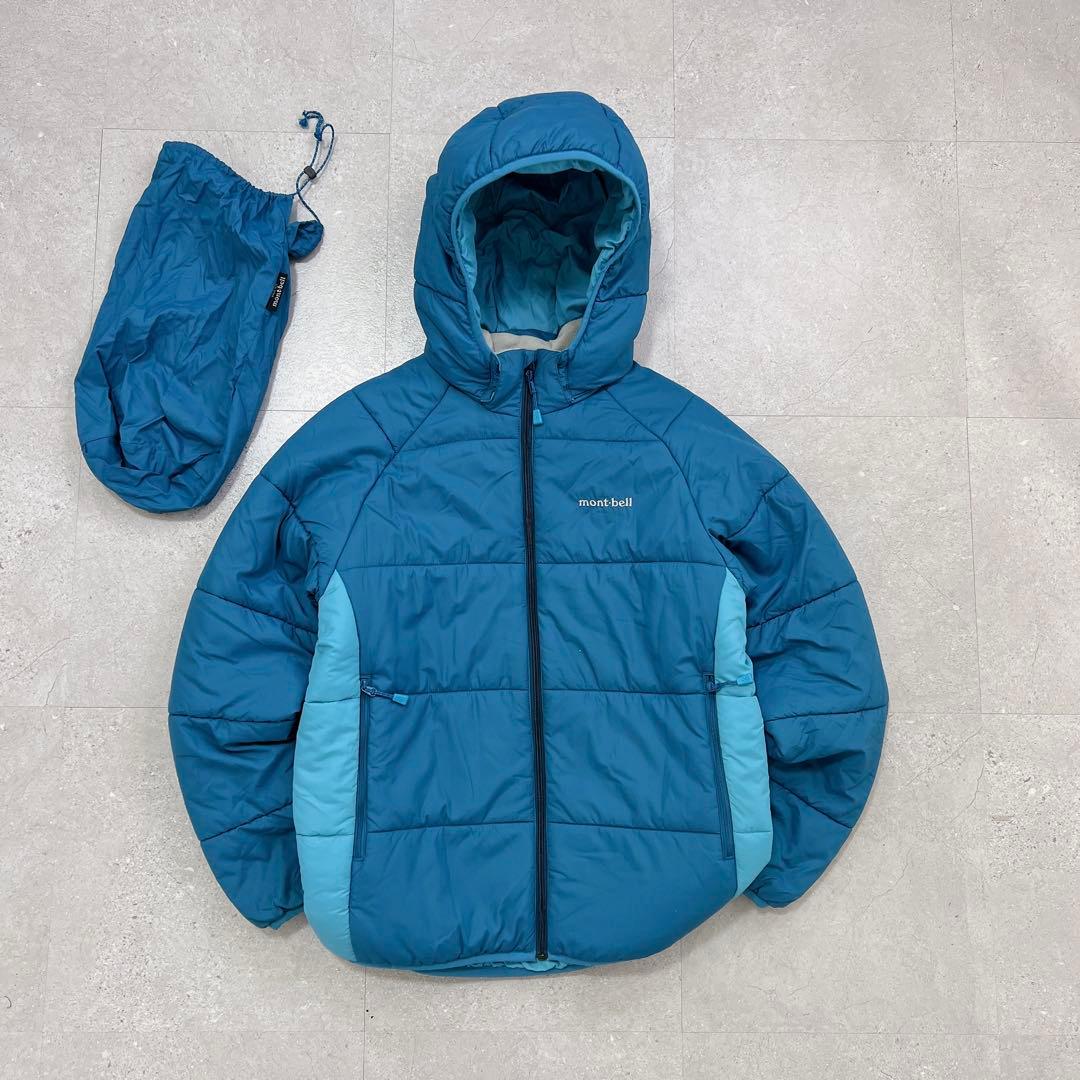 ジャケット・アウター mont-bell down jacket parka blue bicolor
