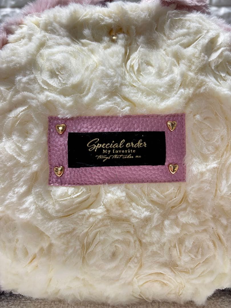 そ*2様 コヤンイサムチョン　ファーフリルバッグ　ピンク　ルミちゃん　ヒョウ柄う