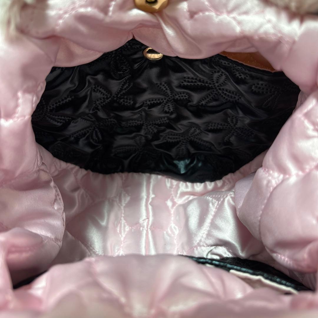 そ*2様 コヤンイサムチョン　ファーフリルバッグ　ピンク　ルミちゃん　ヒョウ柄う