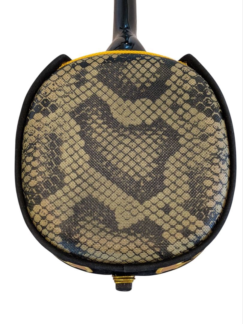 三線 ヘビ柄 専用ケース付き