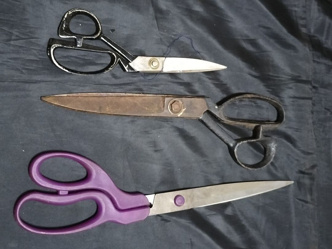 はさみ　54本　クラシック　裁ちばさみ 黒　　レトロ　ヴィンテージ　ピンキング