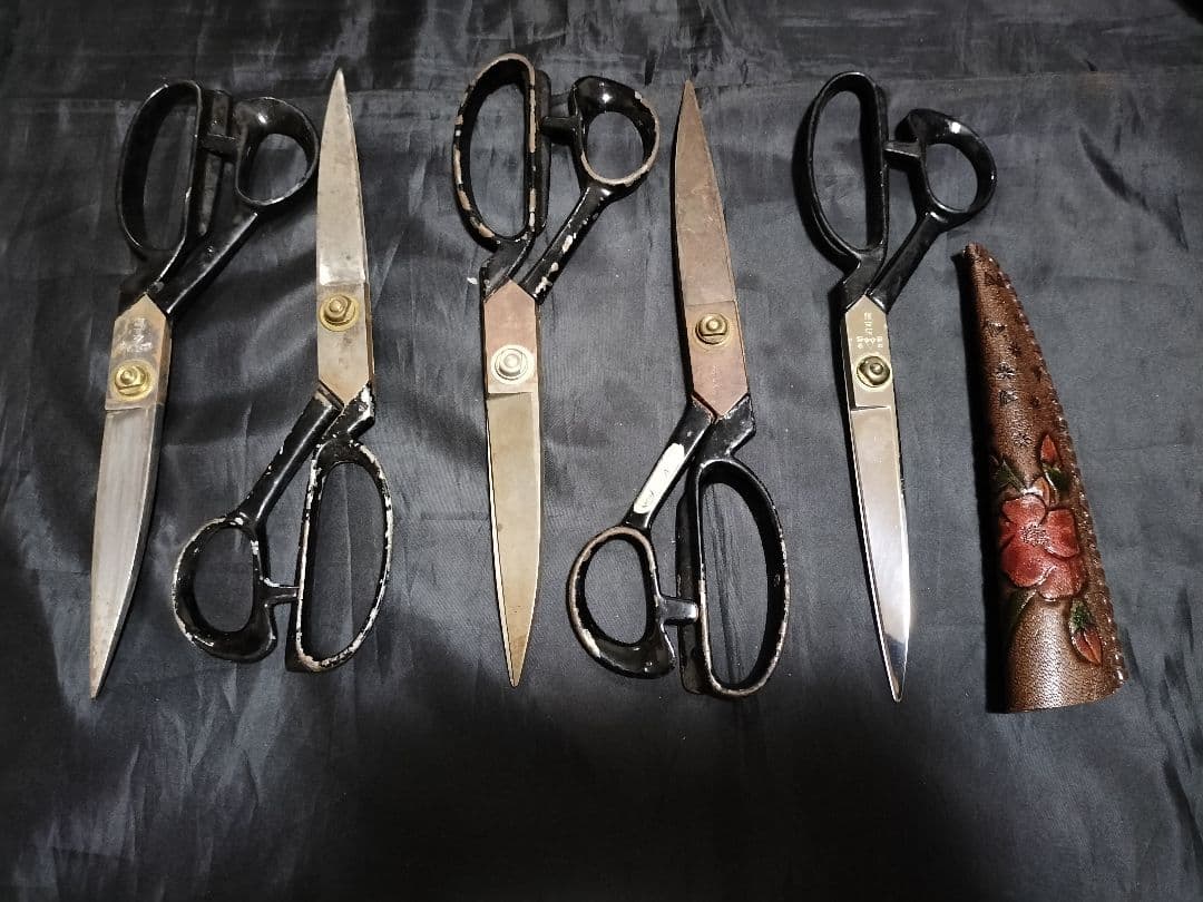 はさみ　54本　クラシック　裁ちばさみ 黒　　レトロ　ヴィンテージ　ピンキング