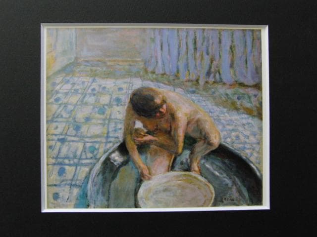 ピエール・ボナール【浴槽、ブルーのハーモニー】 高級画集画