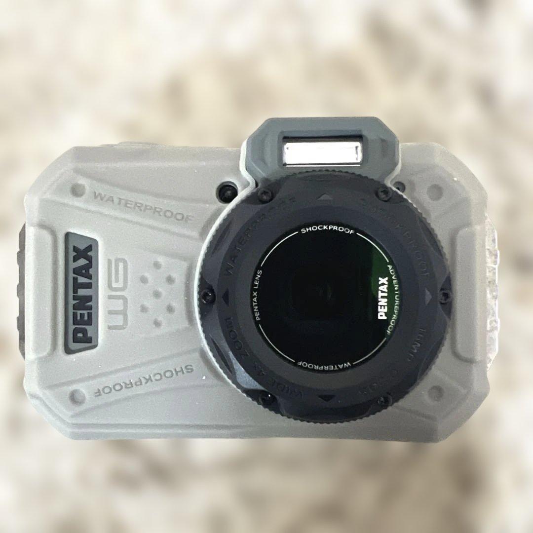【新品未使用・オリーブ】PENTAX WG-1000 防水デジカメ 付属品完備