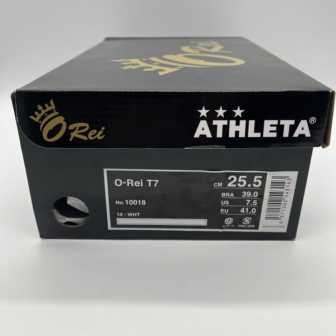 【新品•未使用 箱付】ATHLETA サッカースパイク 25.5 オーヘイT7