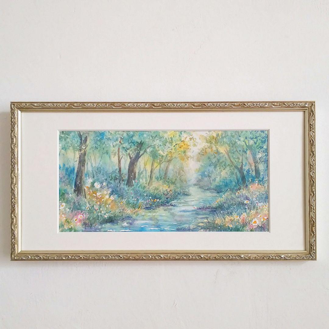 癒しの水彩画1143 祝宴