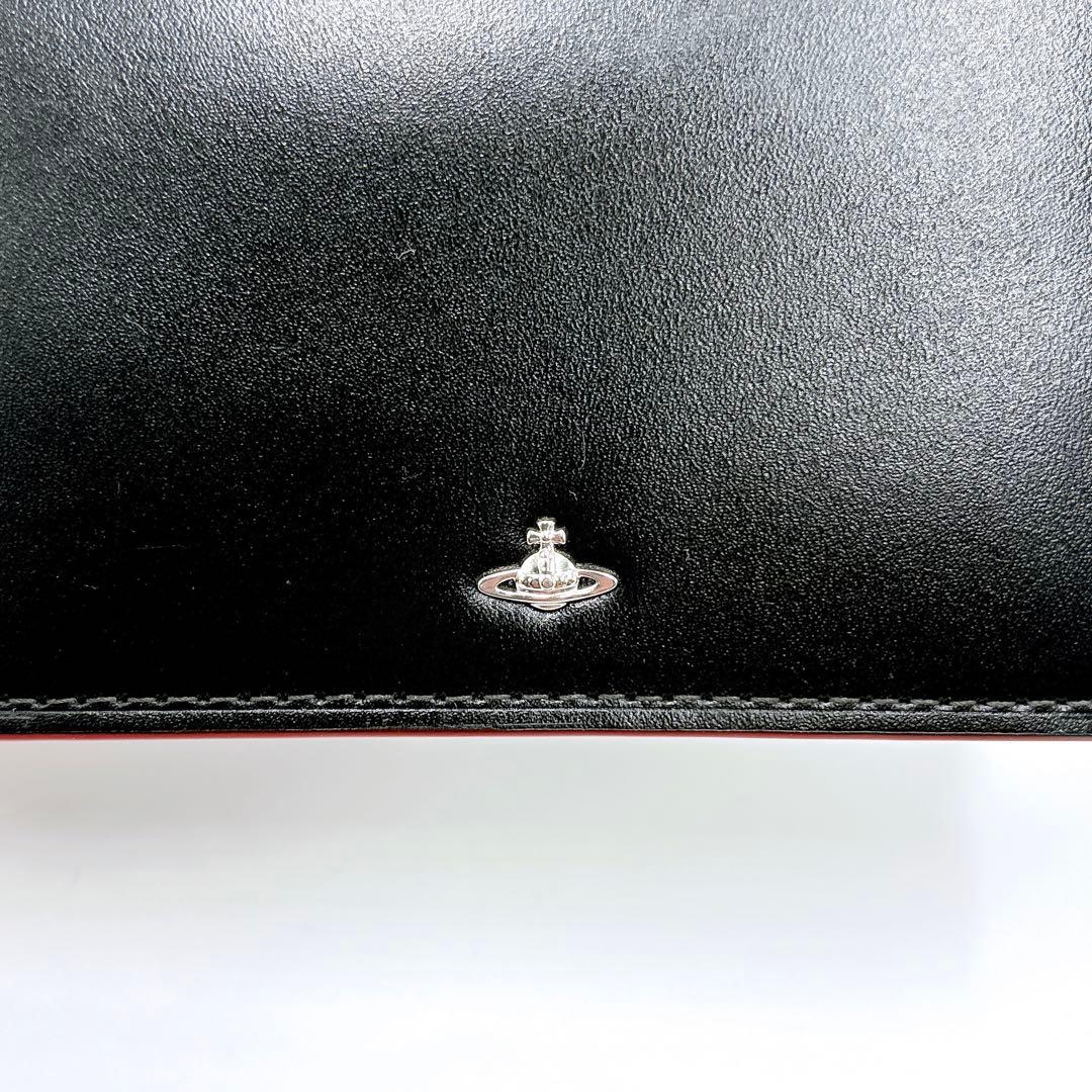 【OJI_STEEL】極美品 ＊ ヴィヴィアン レザー オーブ 名刺入れ