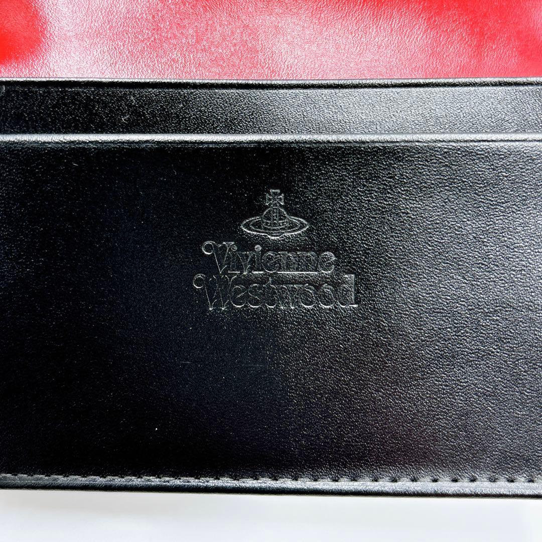 【OJI_STEEL】極美品 ＊ ヴィヴィアン レザー オーブ 名刺入れ