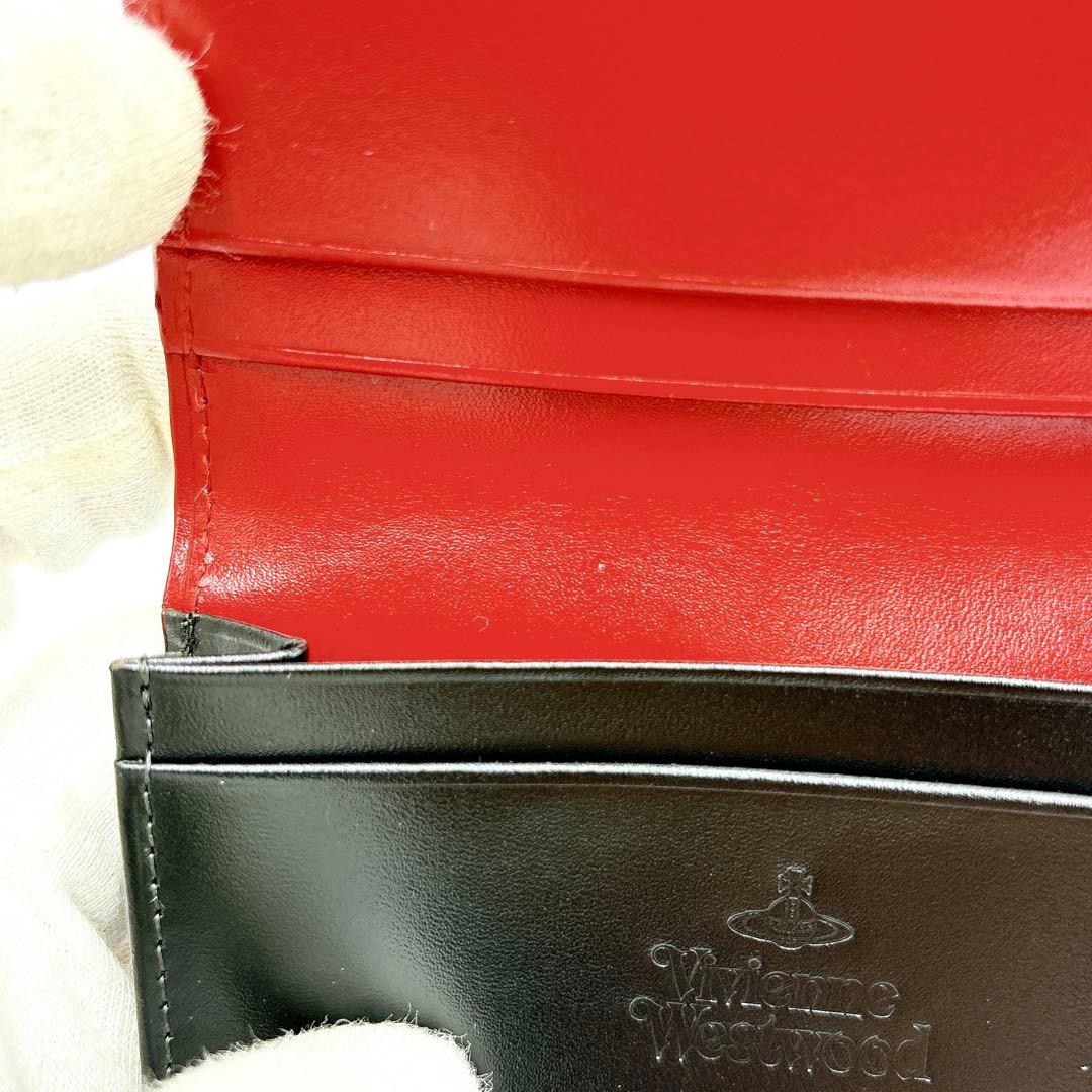 【OJI_STEEL】極美品 ＊ ヴィヴィアン レザー オーブ 名刺入れ