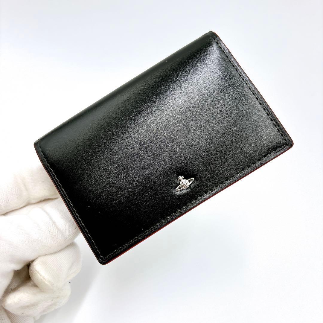 【OJI_STEEL】極美品 ＊ ヴィヴィアン レザー オーブ 名刺入れ