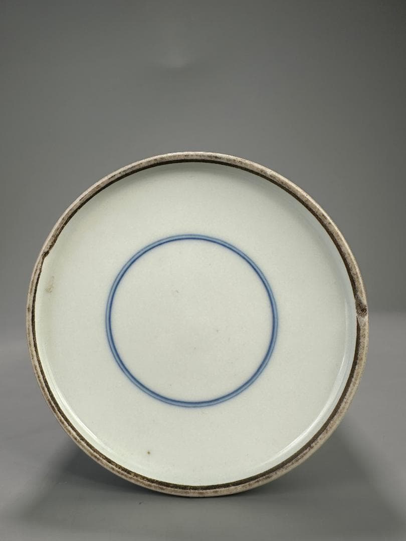 中国美術　煎茶道具　茶器　青花花卉文茶壺　染付茶入　時代　古物　唐物