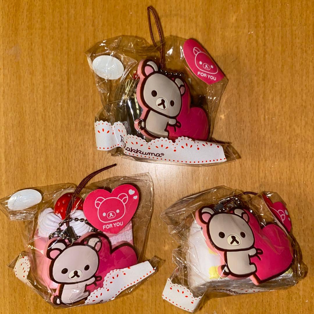 リラックマ＆コリ＆キイ【全９種コンプ　箱付】スイーツマスコット詰合せ　スクイーズ