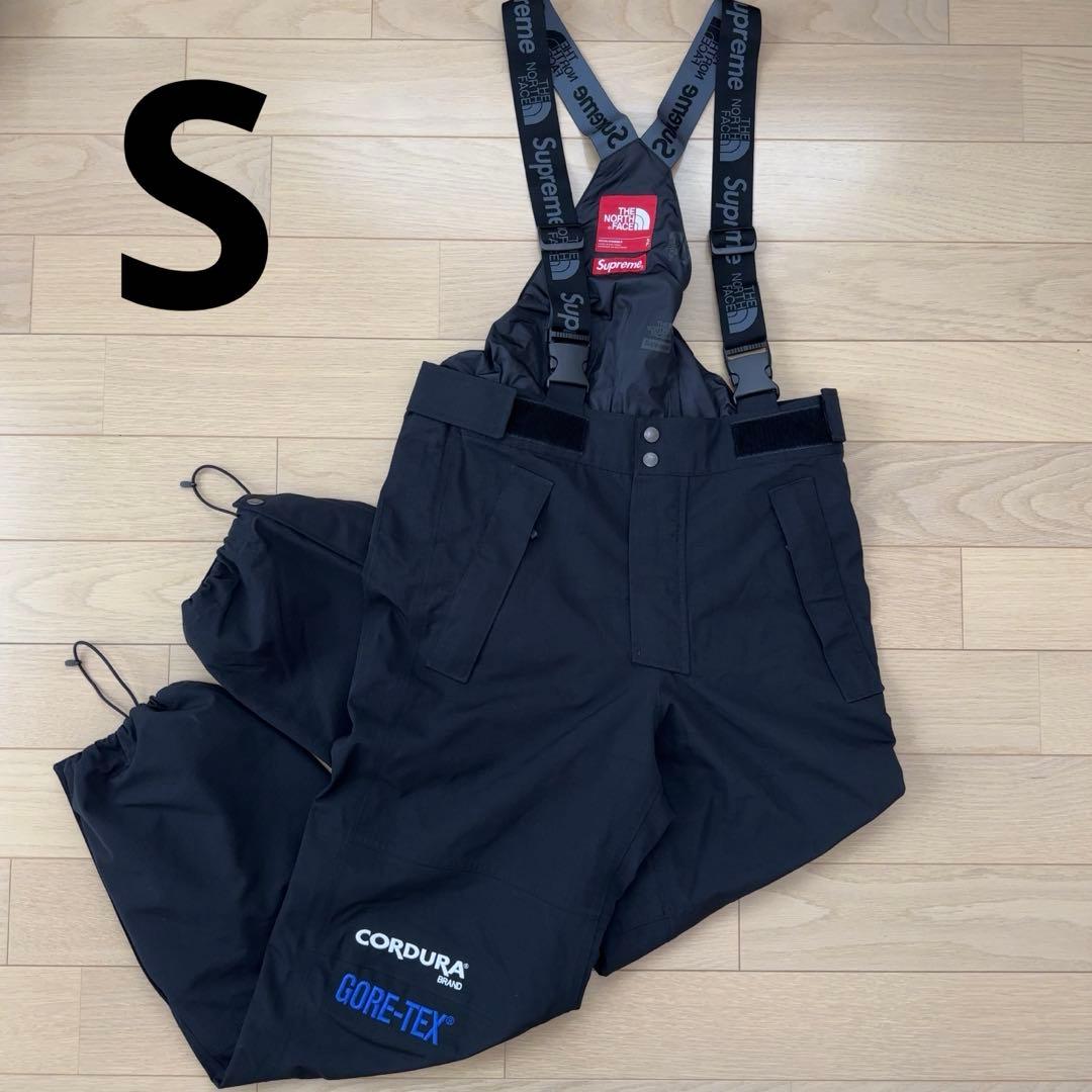シュプリーム　ノースフェイス　エクスペディション　オーバーオール　ビブパンツ　黒