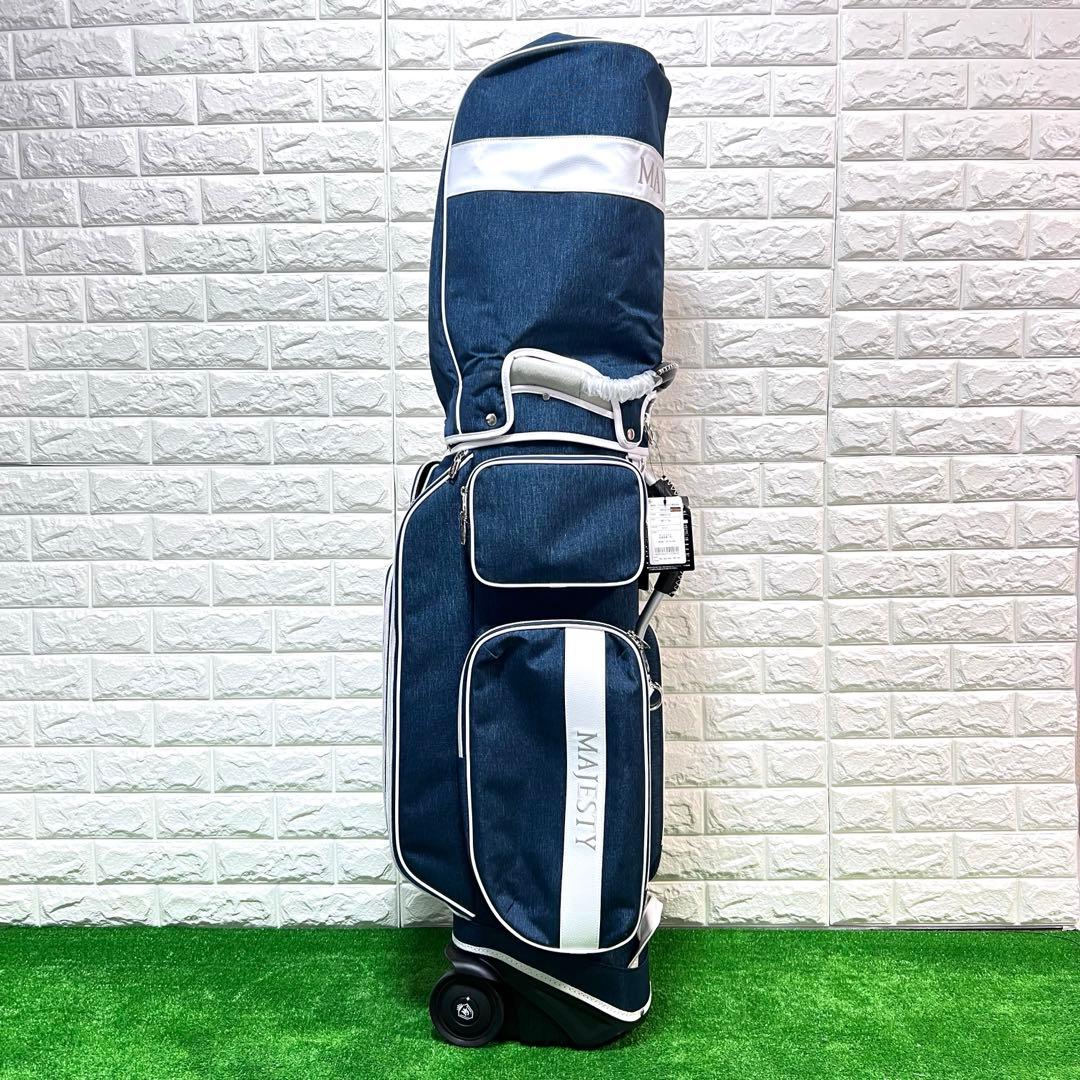 未使用　MAJESTY Heather Wheel キャディーバッグ　ネイビー