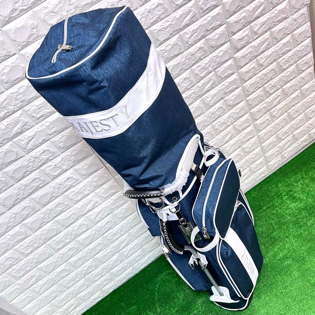 未使用　MAJESTY Heather Wheel キャディーバッグ　ネイビー