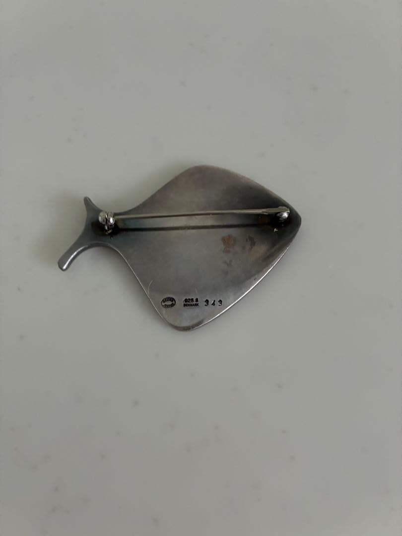 ジョージジェンセン 343 ブローチ 魚 SV925  