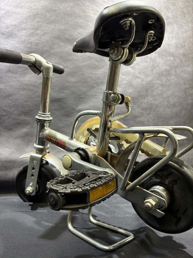 希少　アンティーク豆チャリ　チャレンジャー　スタンド付き