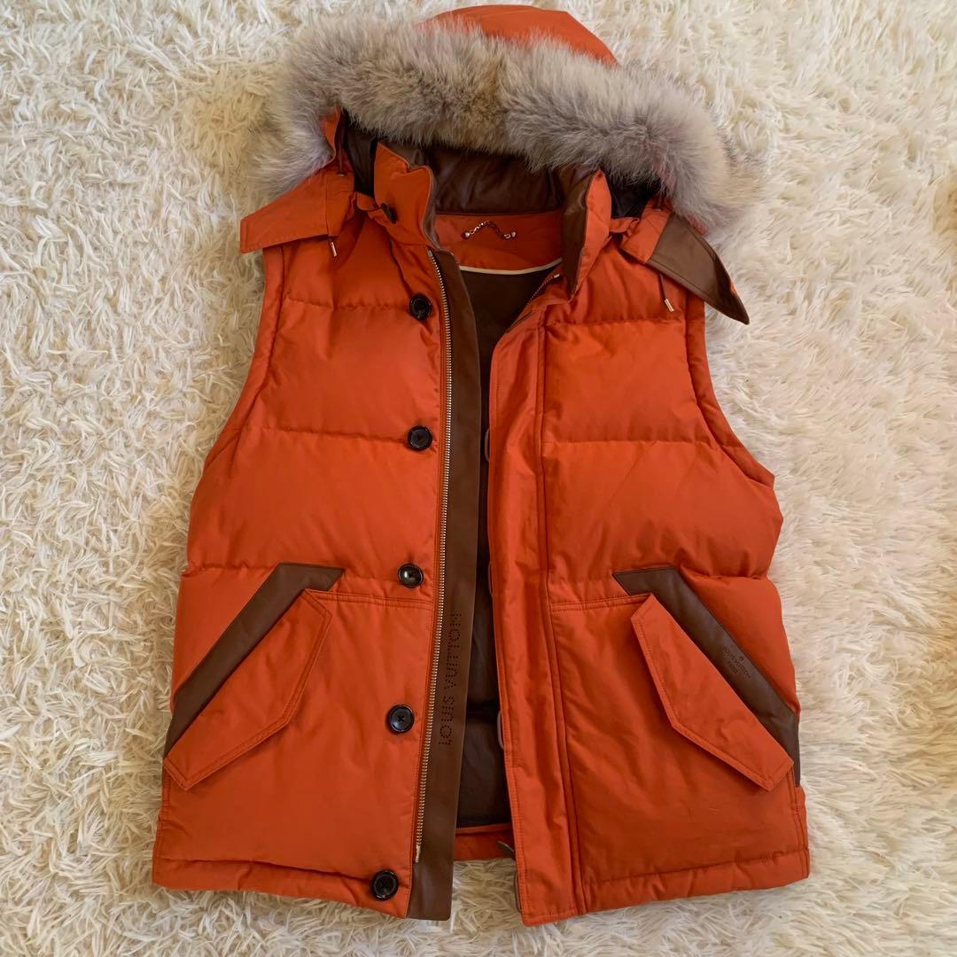 希少　LOUIS VUITTON 2WAY オレンジ ダウンジャケット　ベスト