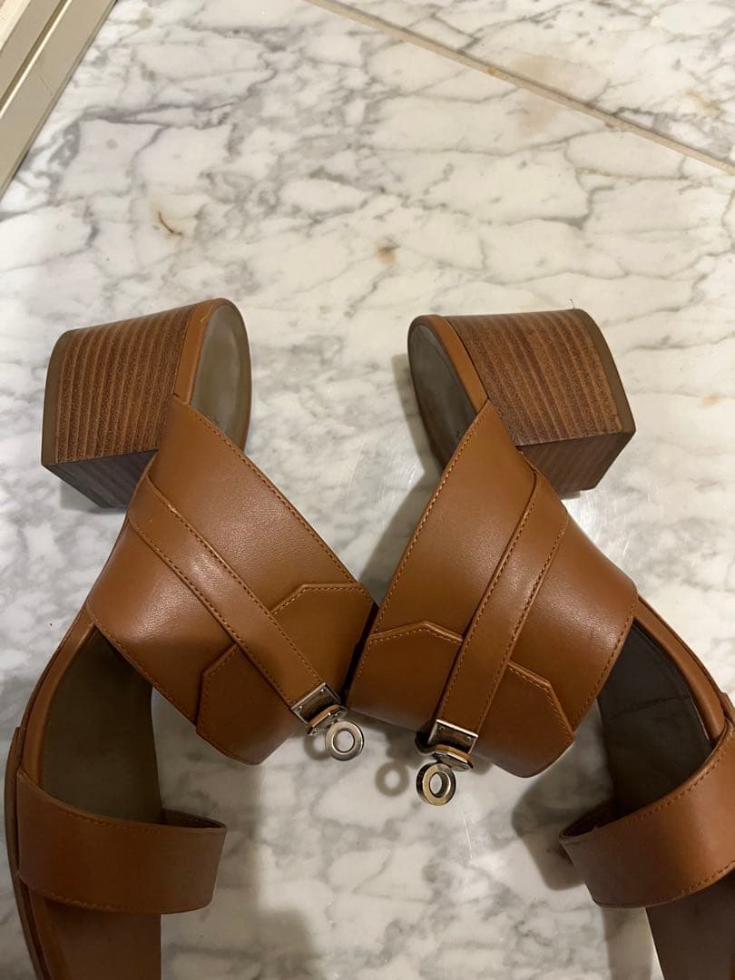 美品　HERMES エルメス　サンダル　オヴァシオン　ケリー金具 サイズ38