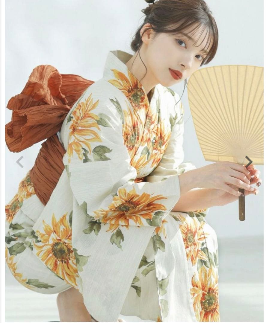 ひまわり　浴衣