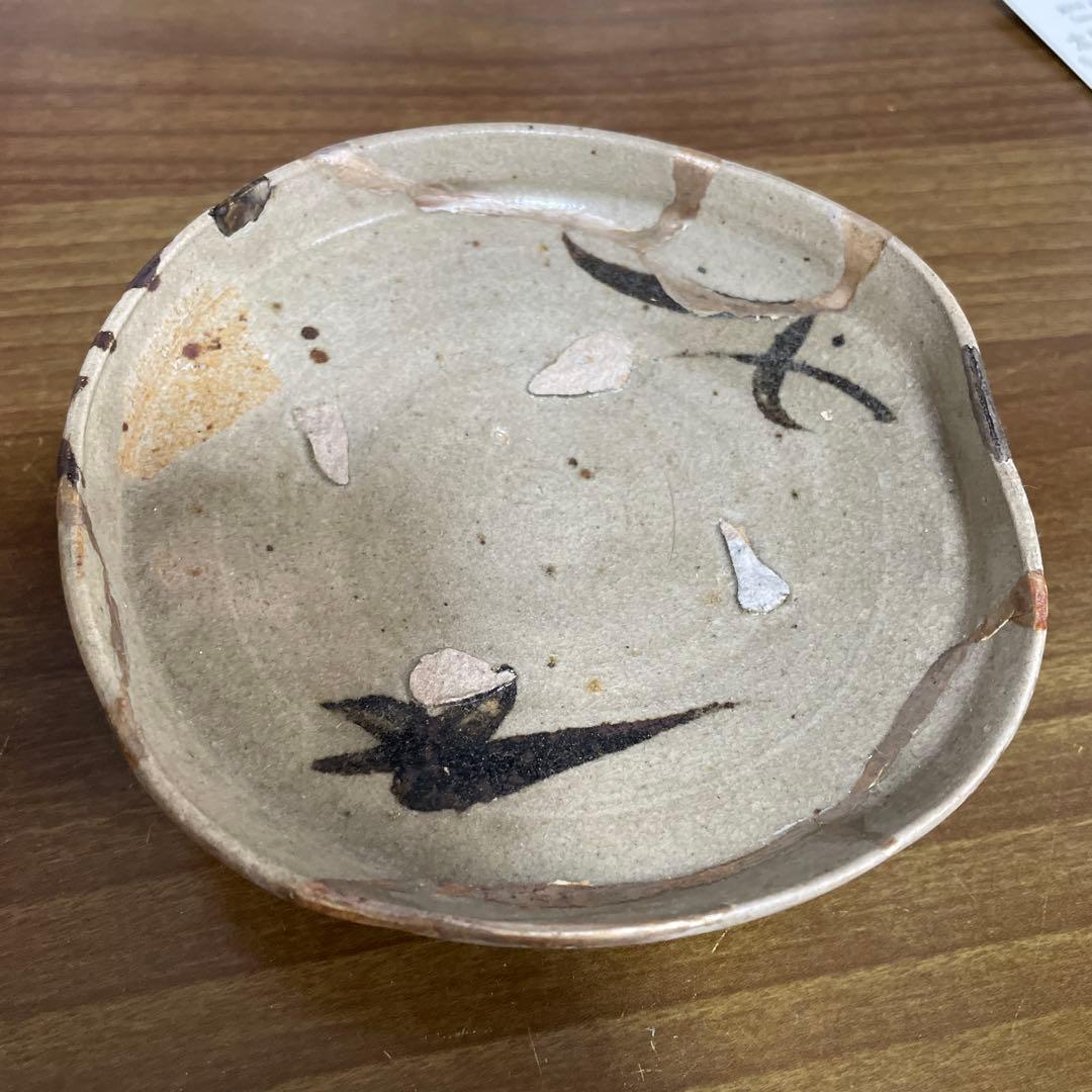 唐津 江戸初期 絵皿 直し