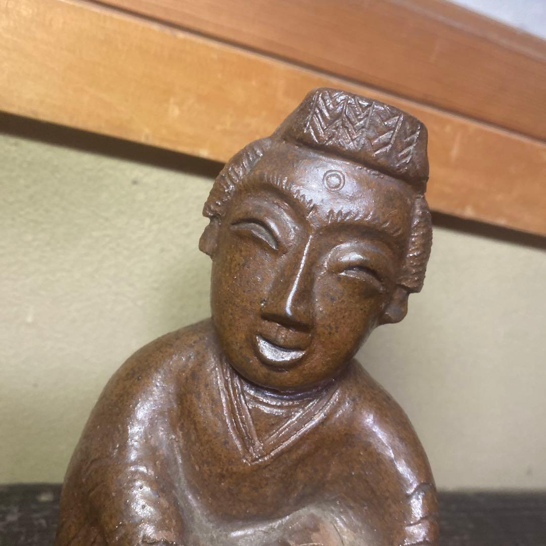 陶器製　マリヤ観音置物