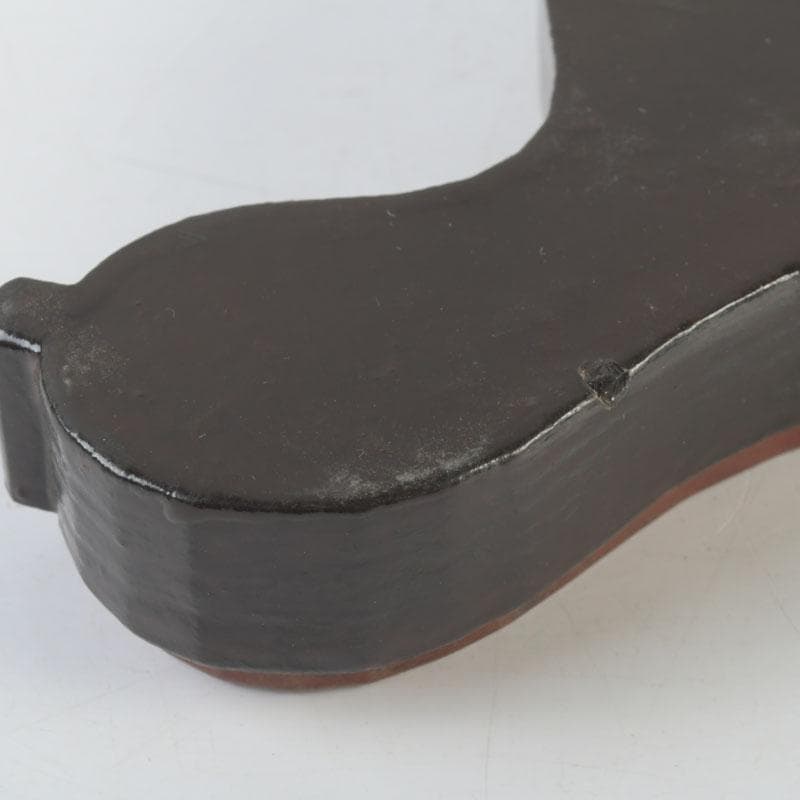 茶道具　黒塗　瓢箪形　香合　花押あり　時代箱　V　9880