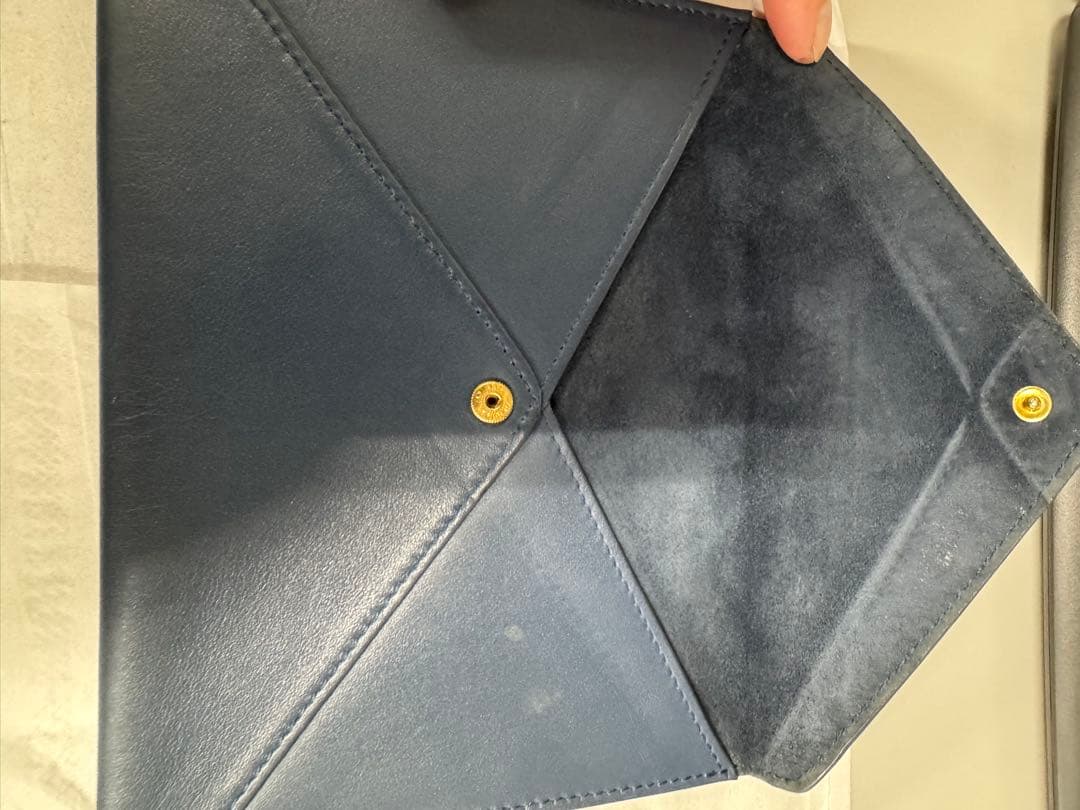 Berluti ネイビー レザー ノベルティグッズ