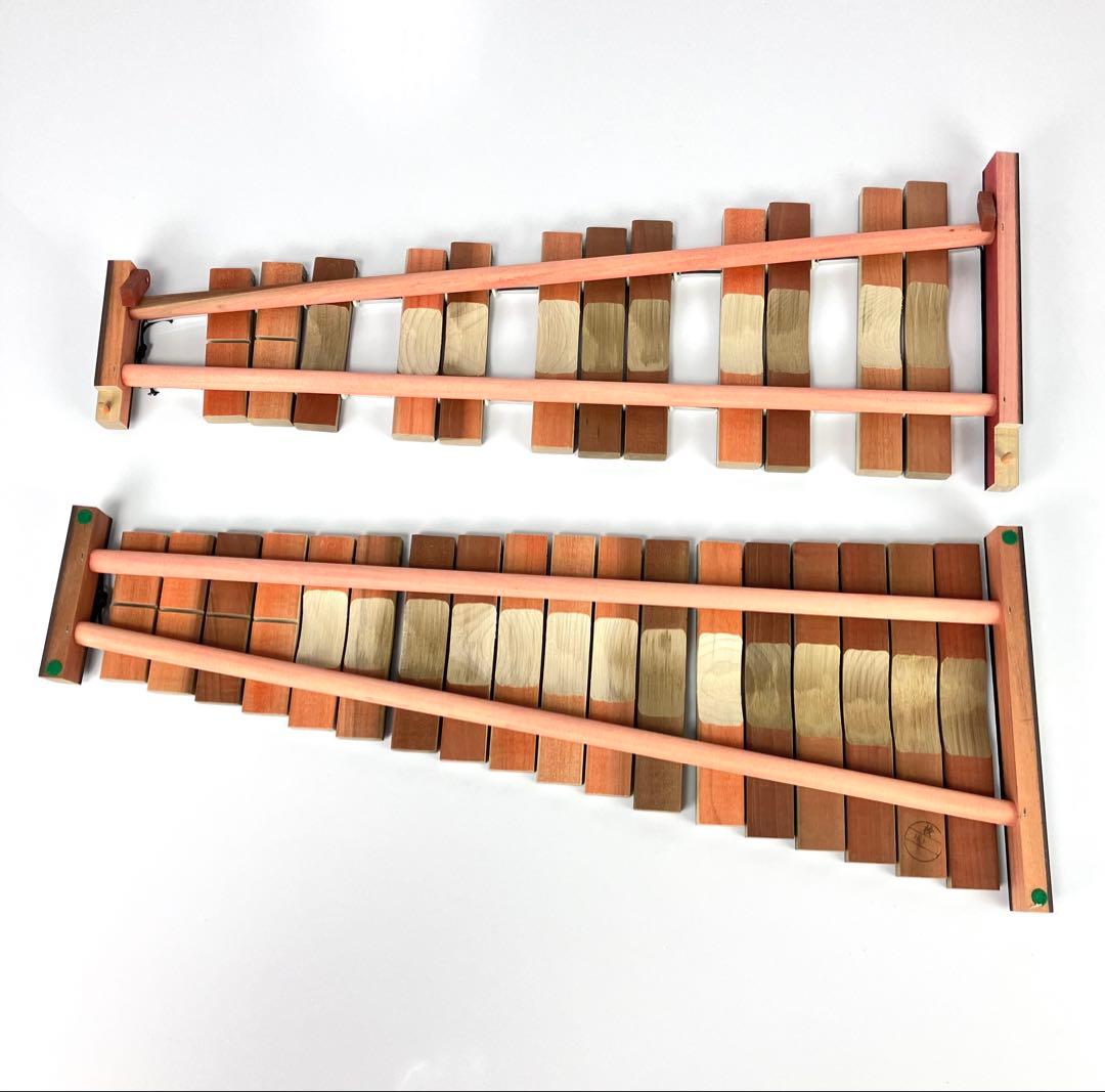 YAMAHA　卓上木琴　No.185　箱、マレット付き　④